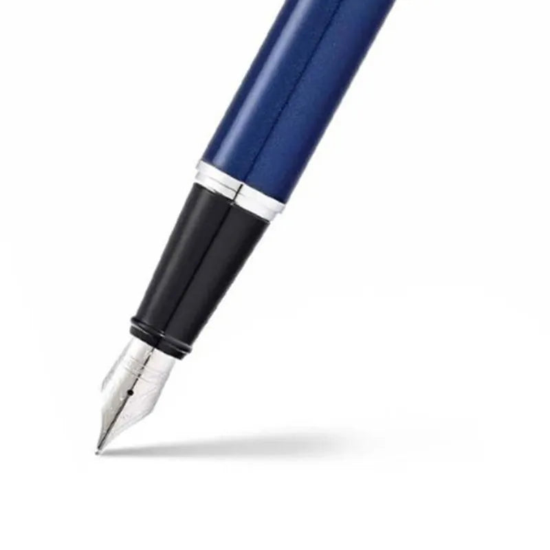 Sheaffer 9341 Gift 300 Glossy Blue with Chrome-Plated Trim Fountain Pen Medium Nib