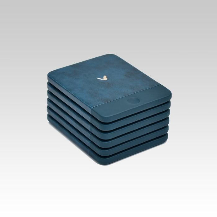 Unmet Desire Rectangular Coasters - Set of Six - Moderno - Blue