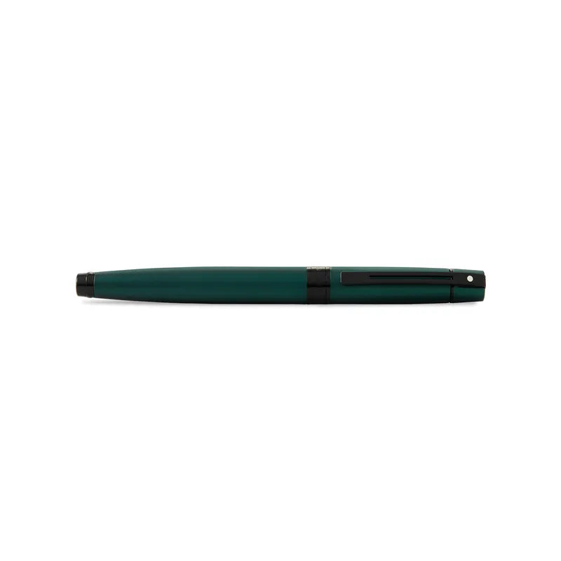 Sheaffer Gift 300 Lacquer Matte Green with Polished Black Trim Fountain Pen Medium Nib