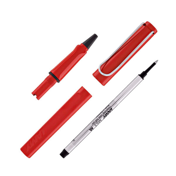 Lamy Safari 316 Red with Metal Clip Rollerball Pen