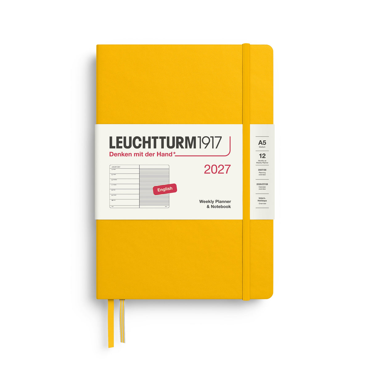Leuchtturm1917 2027 Weekly Planner A5 - Sunflower