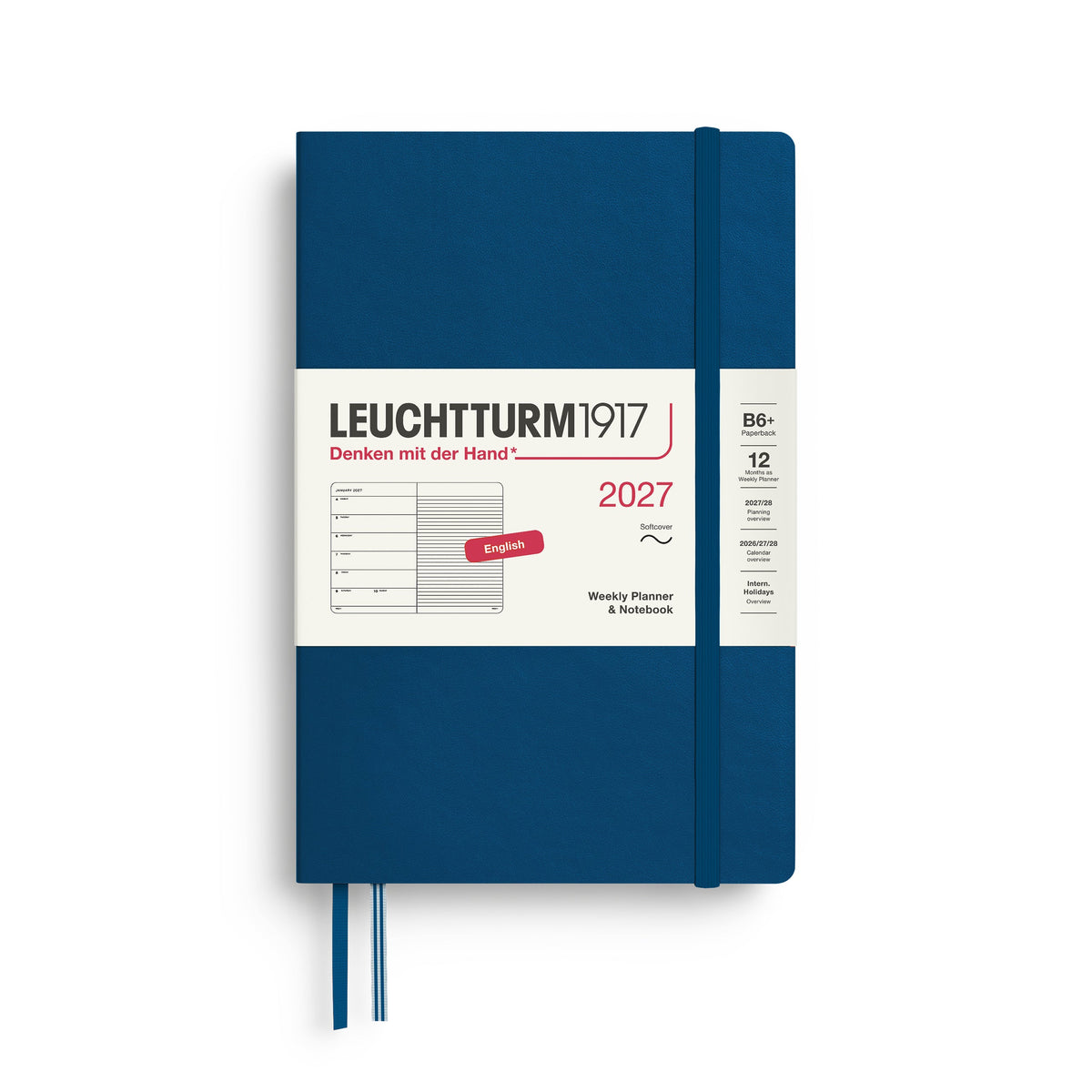 Leuchtturm1917 2027 Weekly Planner Softcover (B6+) - Indigo