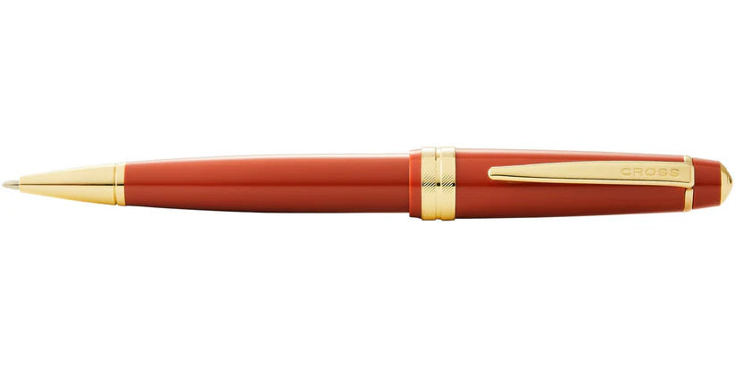Cross AT0742-13 Bailey Light™ Polished Amber Resin and Gold Tone Ballpoint Pen