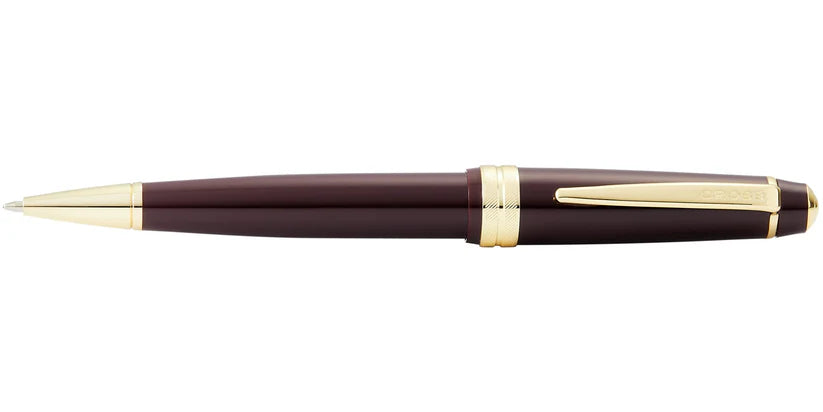 Cross AT0742-11 Bailey Light™ Polished Burgundy Resin and Gold Tone Ballpoint Pen
