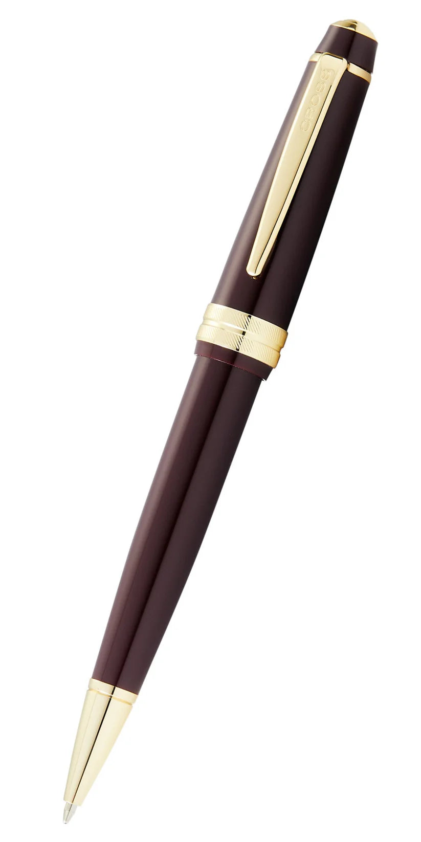 Cross AT0742-11 Bailey Light™ Polished Burgundy Resin and Gold Tone Ballpoint Pen