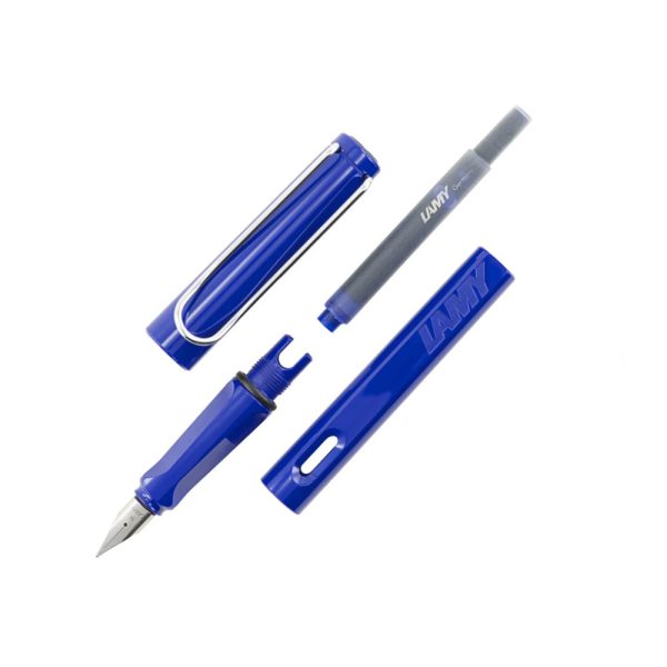 Lamy 014 Safari Blue Fountain Pen M-Nib