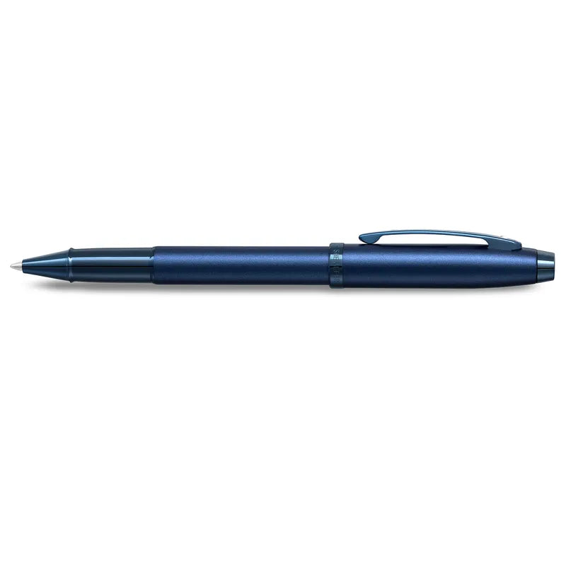 Sheaffer 100 9371 Satin Blue With PVD Blue Trim Rollerball Pen