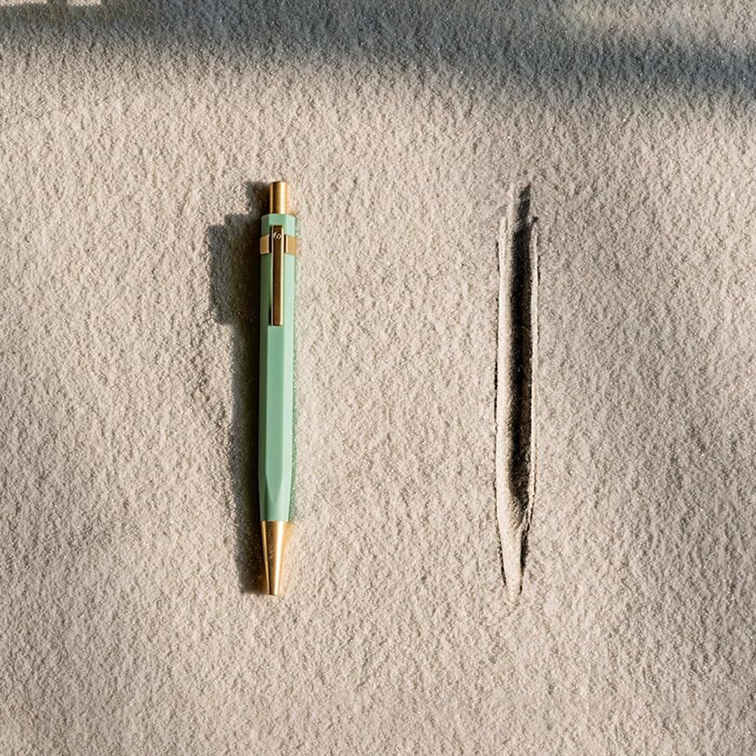Ystudio Glamour Evolve Ocean Sustainable Ballpoint Pen in Teal Green