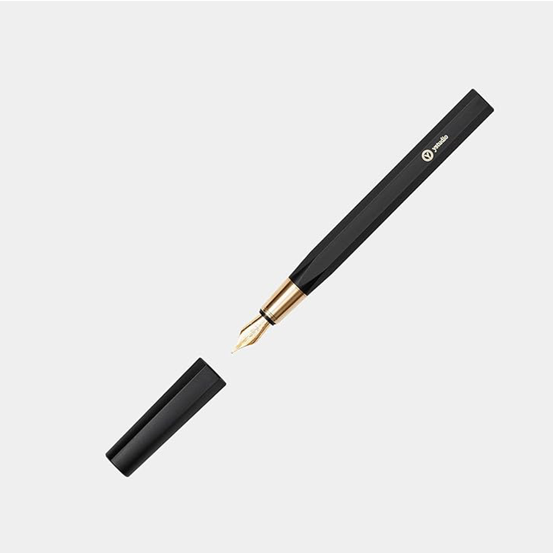 Ystudio Resin Series – Fountain Pen in Black Colour | Medium Nib
