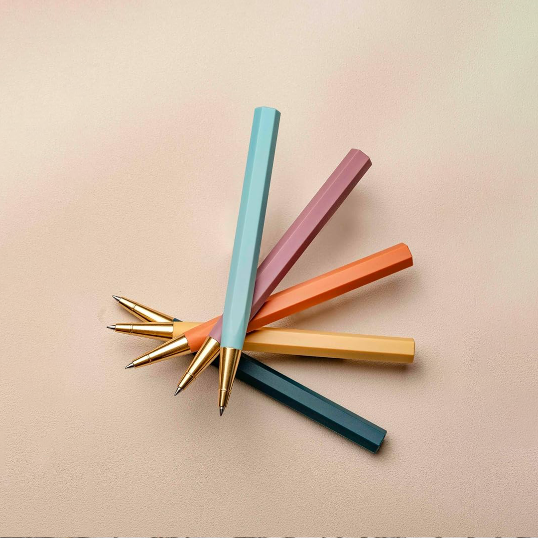 Ystudio Glamour Evolve Sustainable Rollerball Pen - Sky Blue