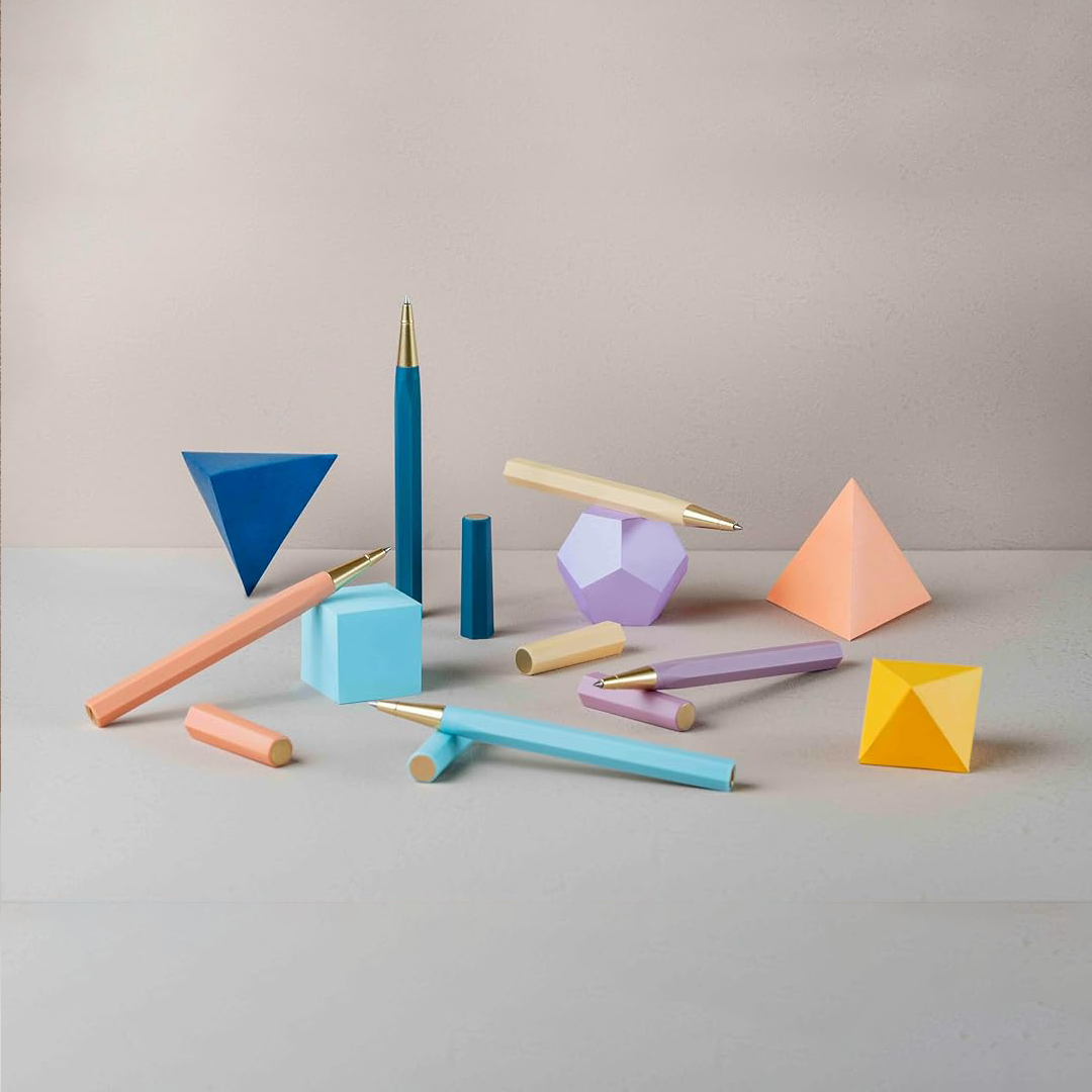 Ystudio Glamour Evolve Sustainable Rollerball Pen - Sky Blue