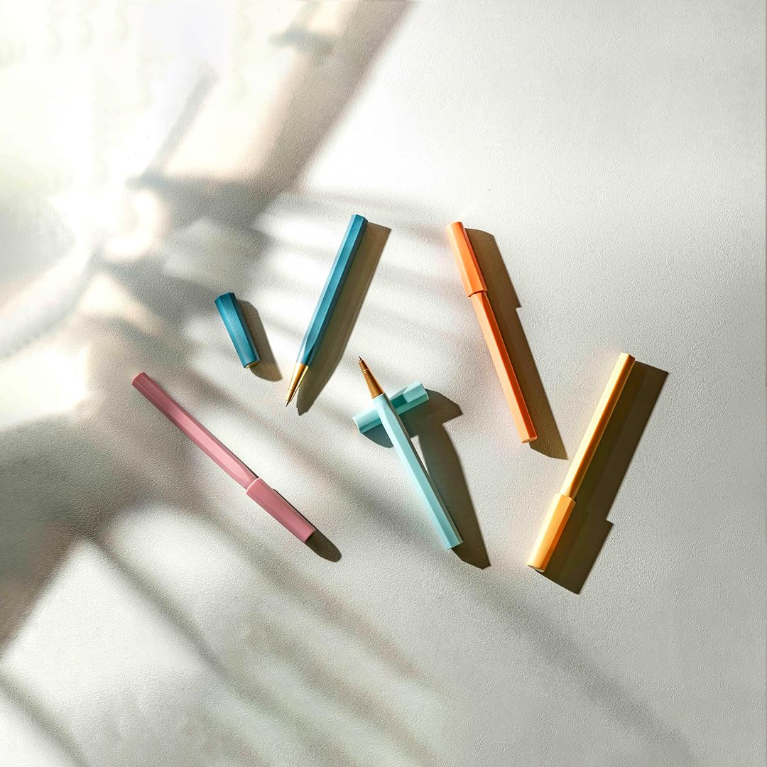 Ystudio Glamour Evolve Sustainable Rollerball Pen - Sky Blue