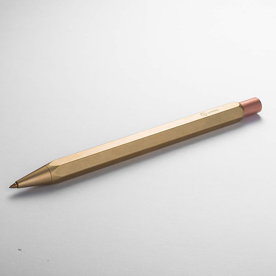 Ystudio Classic Revolve 0.7mm Mechanical Pencil – Brass