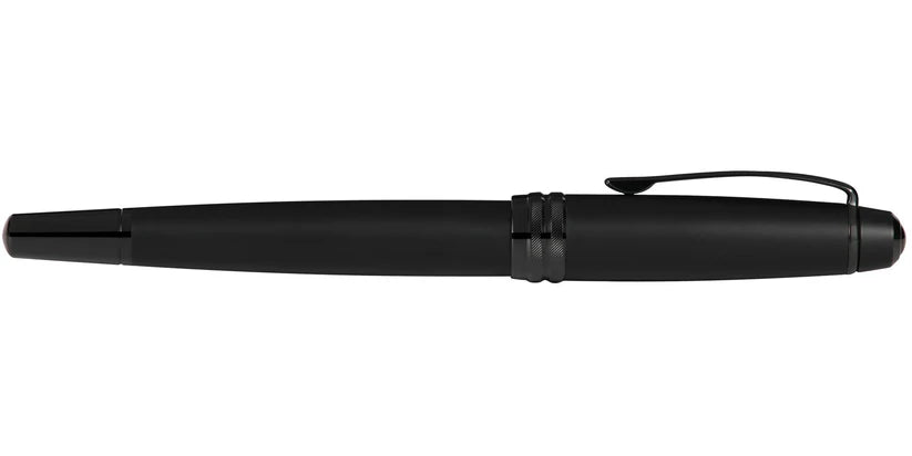 Cross AT0456-19MS Bailey™ Matte Black Lacquer Stainless Steel Medium Nib Fountain Pen
